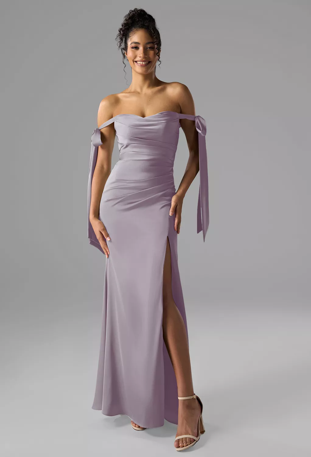 AW Shauna Purple Haze  Long Bridesmaid Dresses